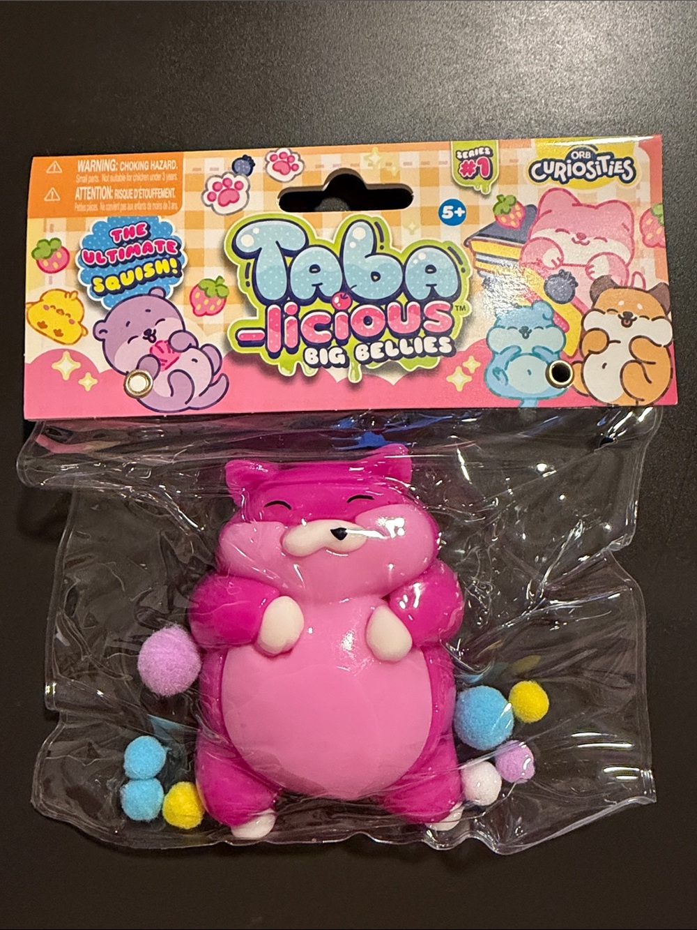 Tabalicious Pink Squishy Plush Toy - Soft Squeeze Bear